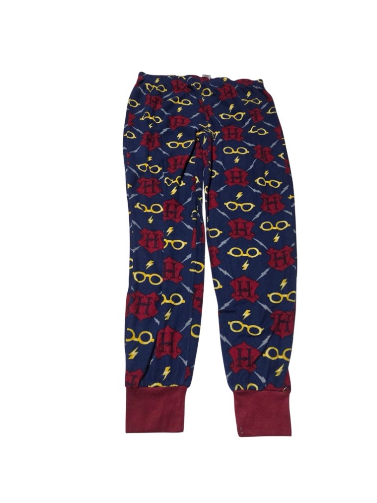 Harry Potter Pajama Pants Size Small Hogwarts Crest Glasses Lightning Print — image 2 of 4